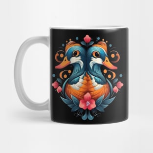 Mandarin Duck Valentine Day Mug